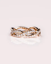 0.40 TCW Round Cut Lab Grown Diamond Wedding Band Gift For Her Mapple Gems